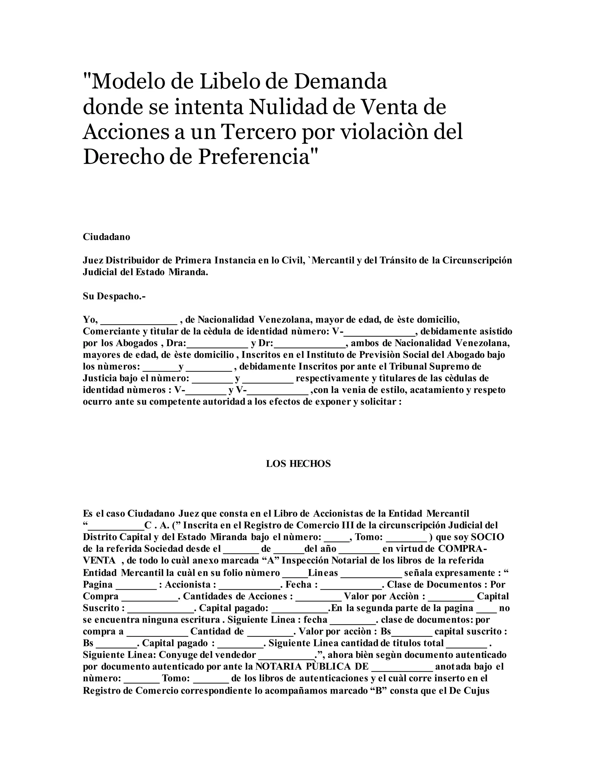 78291706 modelo-de-libelo-de-demanda | DOCX