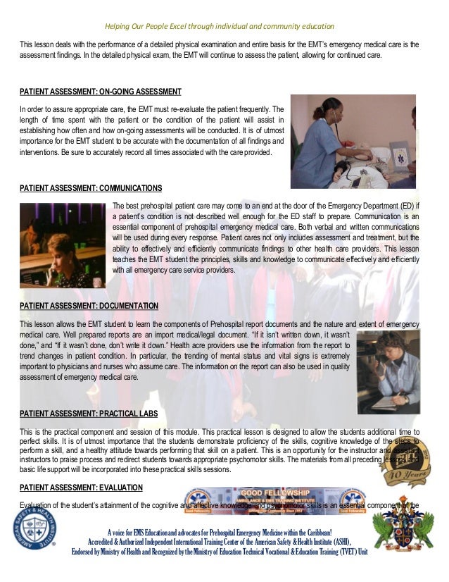 emt patient assessment