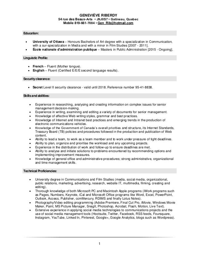 resume format for teaching job