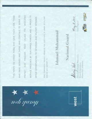 West Telemarketing Certificate