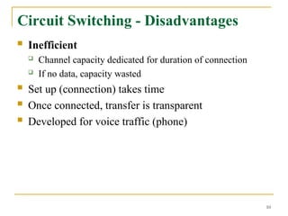 Network Layer and circuit Switching, introduction | PPT