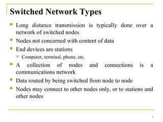 Network Layer and circuit Switching, introduction | PPT