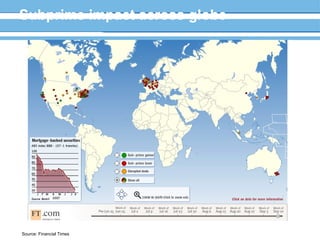 Subprime impact across globe Source: Financial Times  