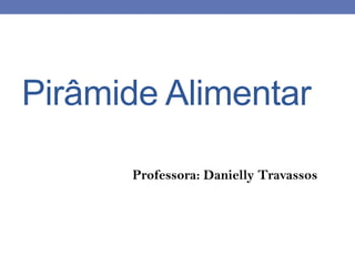 Pirâmide Alimentar
Professora: Danielly Travassos

 