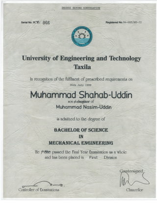 BS Eng Degree
