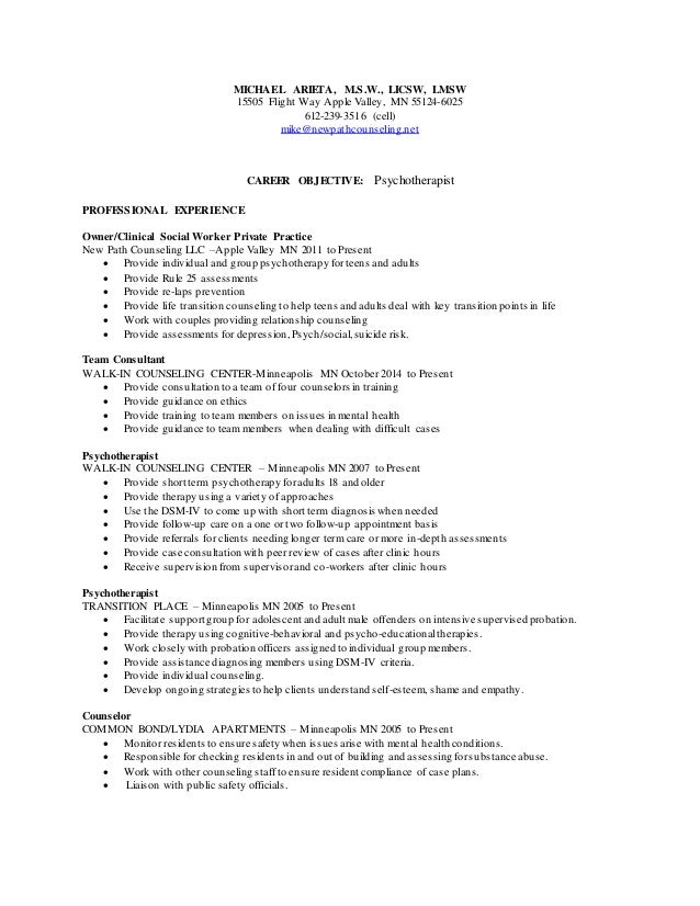 behavioral therapist resume