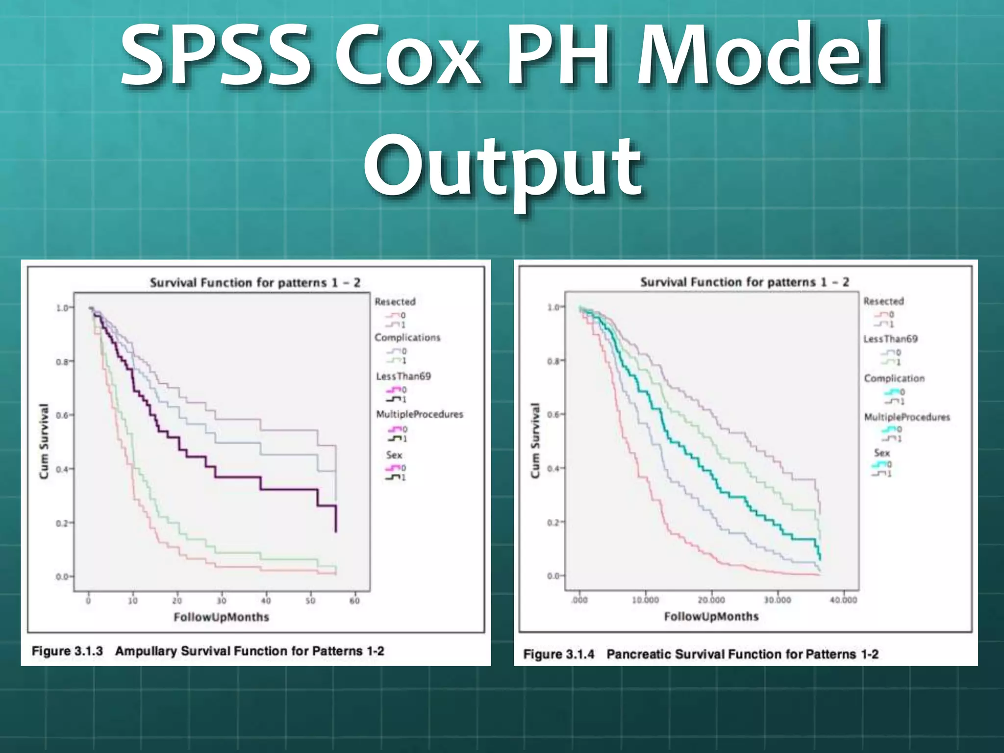 SPSS Cox PH Model
Output
 