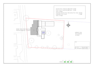 Ground Floor Planning Approved 213sqm
First Floor Planning Approved 213sqm
Total 426sqm
Proposed Ground Floor Excluding Pool Area 262sqm.
Proposed First Floor 175sqm
Total 437sqm.
paddock area
and proposed
alotment
SCALE
0 5 10 15
Shaded Areas Show Existing
Planning approval 15/00259
 