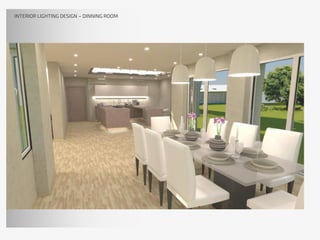 INTERIOR LIGHTING DESIGN – DINNING ROOM
 