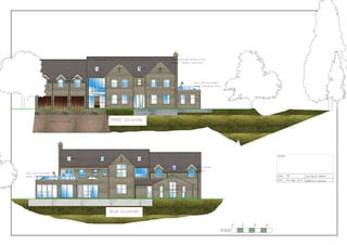 Hardwood
Front door
Roller Shutter GRP garage
Doors
lead dormer
cheeks
French doors
+ side lights
lead dormer
cheeks
Bi-Fold
doors
Bi-Fold
doors
lantern
roof
Gravel Drive way
Slate Roof Reconstituted stone cills
quoins, heads, mullions.
Stamford Facing Stone
VeluxVelux
Velux Velux
Velux
Glas and stainless
steel guarding railsFeature
Glazed
Screen
obscure
glass
obscure
glass
Arrow
Slit
Arrow
Slit
Glas and stainless
steel guarding rails
Feature
Glazed
Screen
obscure
glass
Velux
SCALE
0 2 4 6
 