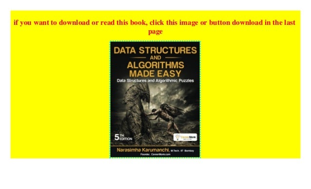 data structures and algorithms made easy pdf free download