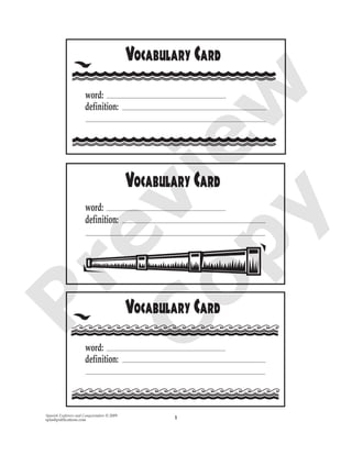 Spanish Explorers and Conquistadors © 2009
splashpublications.com 1
P
review
C
opy
 