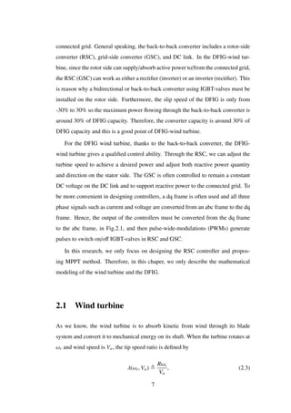 Maximum Power Point Tracking of a DFIG Wind Turbine System 786328456 | PDF