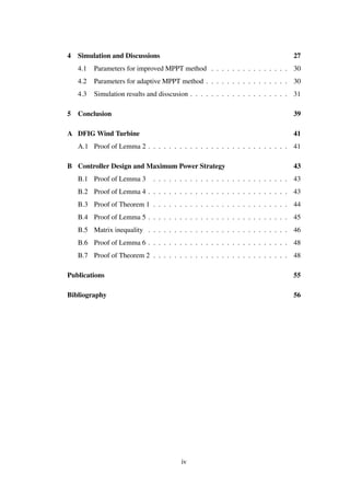 Maximum Power Point Tracking of a DFIG Wind Turbine System 786328456 | PDF