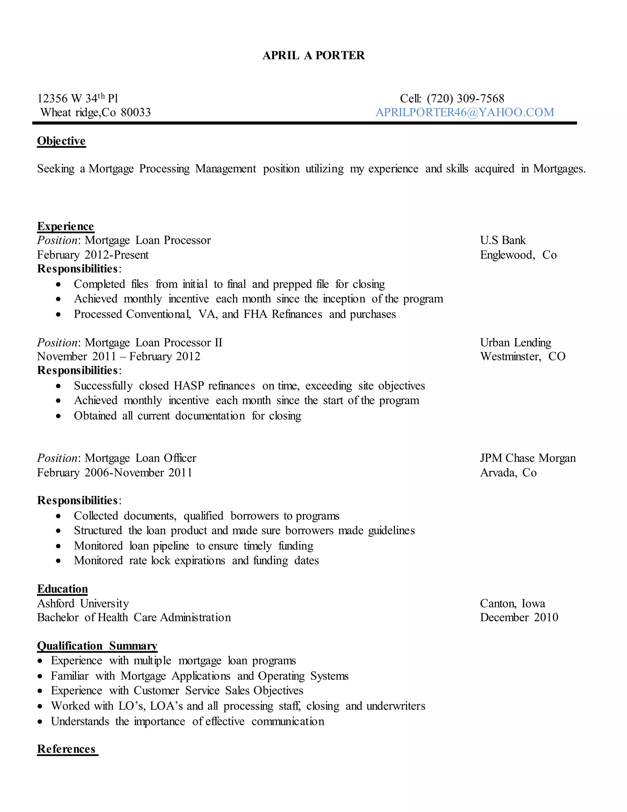 Porter resume PDF - Porter Resume 1 2048