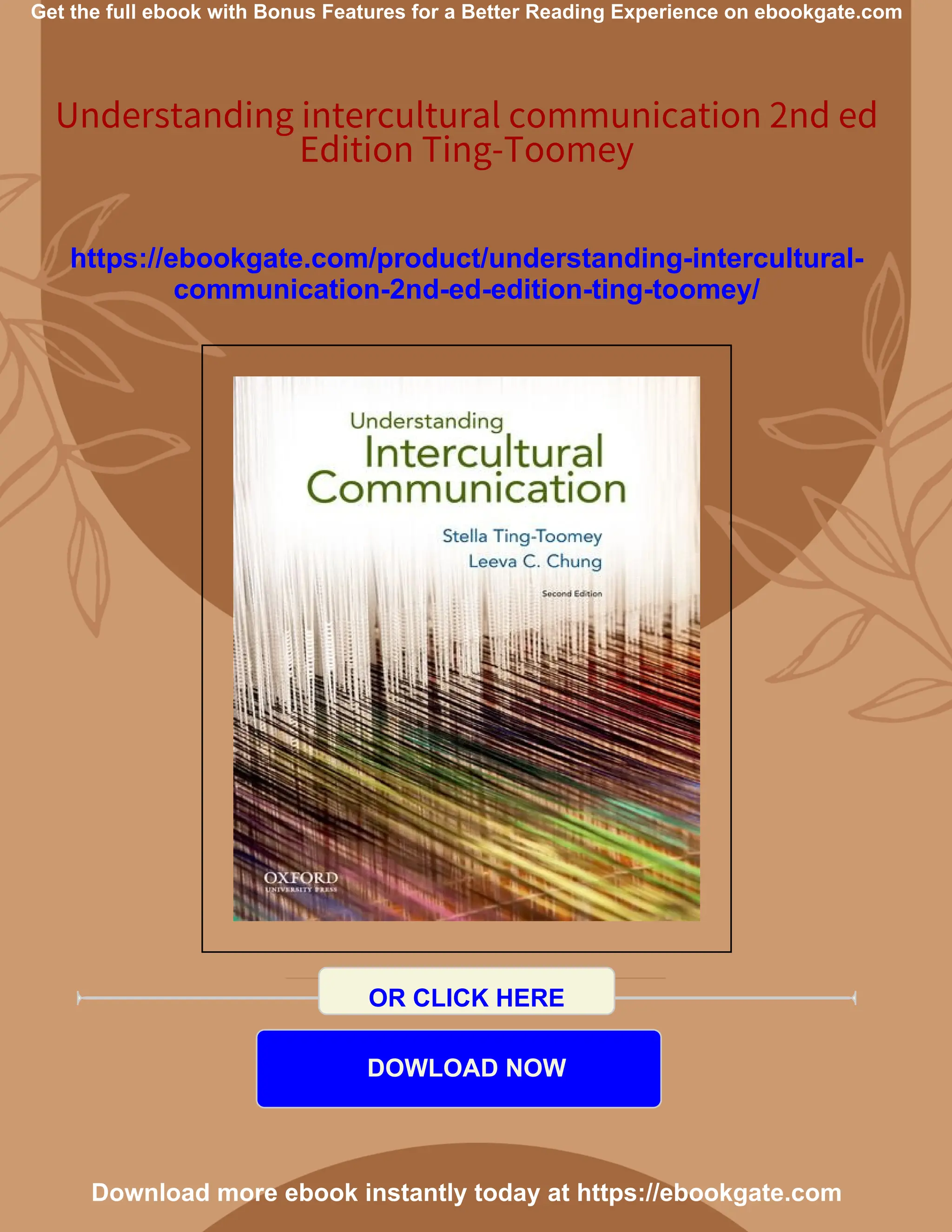 Understanding intercultural communication 2nd ed Edition Ting-Toomey | PDF