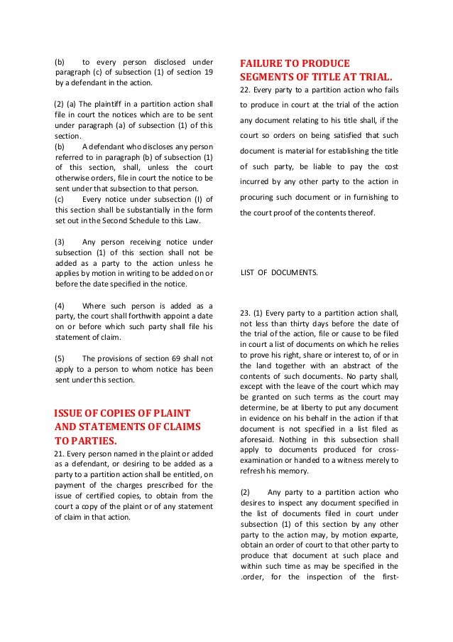 786786 consolidated partition law