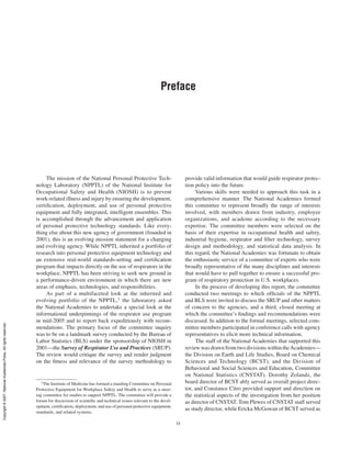 Npptl Measuring Respirator Use in the Workplace 1st Edition National Research ...