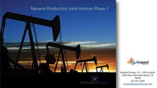 Exxpand Energy, LLC – USA Location
6500 River Place Blvd Austin, TX
78730
512-357-3330
contact@exxpandenergy.com
 