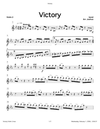 Victory




     Violin 2                                 Victory                            bond
                        ...