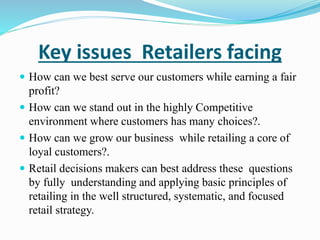 Retailing Principles presentation on retail industry | PPTX