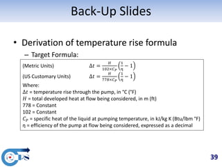 Temperature Rise Calculation Formula Unusual Challenges with Minimum Flow in Centrifugal Pumps: Thermal and ...