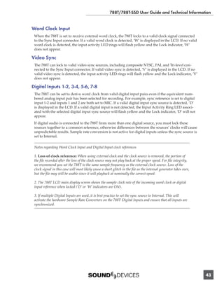 Sound Devices 788T | PDF