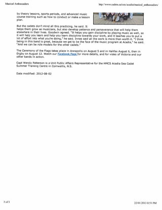 Musical Ambassadors 2012