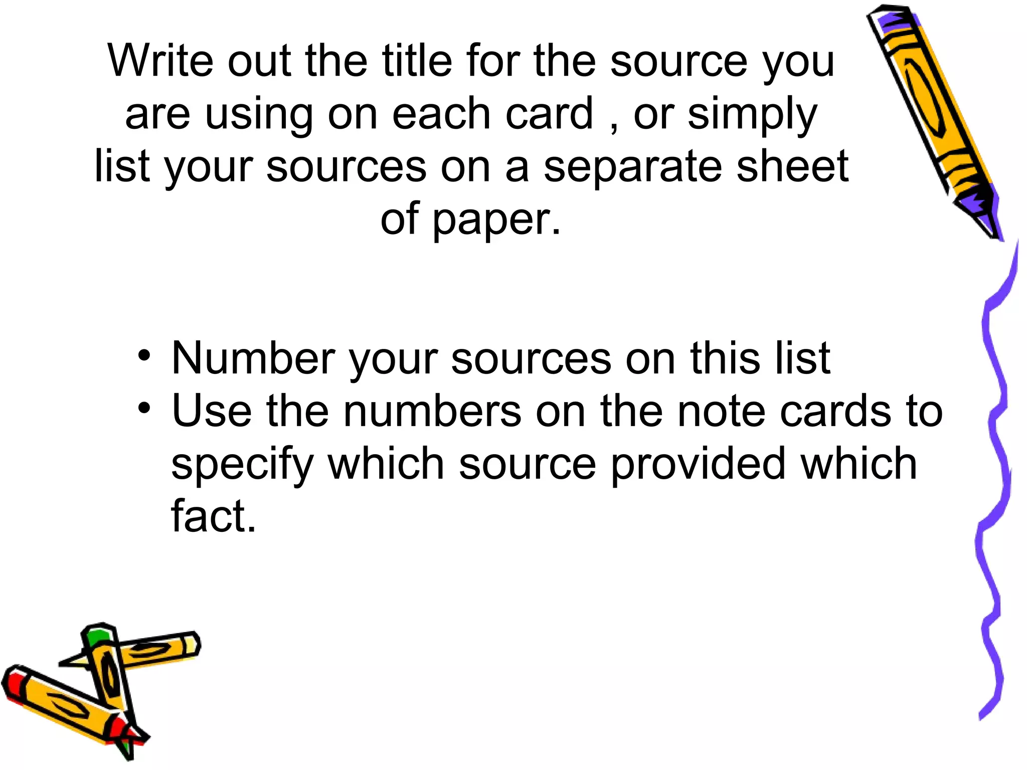 Research Paper Note Cards | PPT