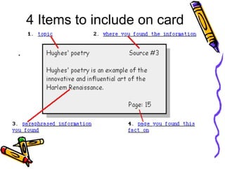 Research Paper Note Cards | PPT