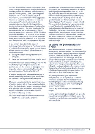 Gender and Sexuality in English Language Education. Focus on Poland | PDF