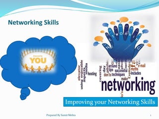Networking Skills
Improving your Networking Skills
Prepared By Sumit Mehta 1
 