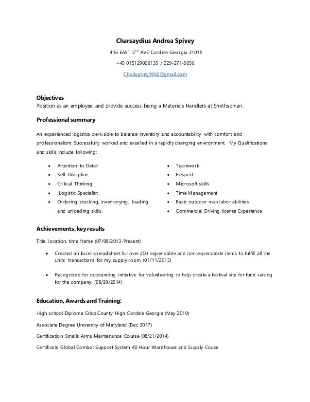 charsaydius andrea spivey official resume template chronological official resume
