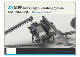 Beijing HOT Mining Technology Co Ltd
3D MPP Screening & Crushing System
ENGINEERING - Mongbwalu Project
3D MPP Screening & Crushing System
ENGINEERING - Mongbwalu Project
 