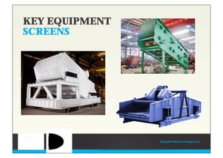 KEY EQUIPMENT
SCREENS
Beijing HOT Mining Technology Co Ltd
 