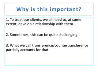 Countertransference Educationsession