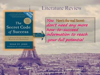 Here's the real Secret:You
don't need any more
how-to-succeed
information to reach
your full potential.
 
