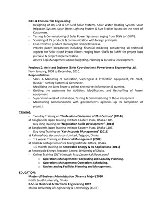 CV of Md. Hasibur Hassan Rahman (L) | PDF