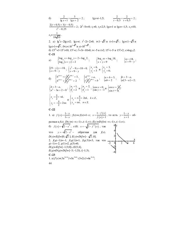 79 Resheniya Zadach K Algebra I Nach Analiza 11kl Didakticheskie Mat Iv