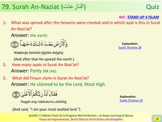 Al Quran (Chapter 79): Surah An-Naziat [The Snatchers] | PDF