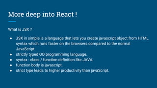 Welcome to React & Flux ! | PPT