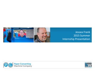 Jessea Frank
2015 Summer
Internship Presentation
 