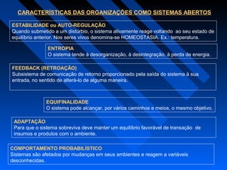 Teoria de sistemas e contingencial | PPT