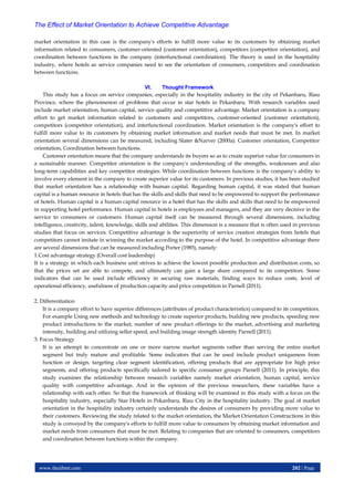 The Effect of Market Orientation to Achieve Competitive Advantage | PDF