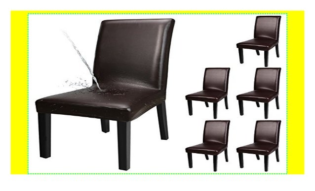 Yisun 4er 6er Set Esszimmer Stuhlhussen Solide Pu Leder Wasserdicht