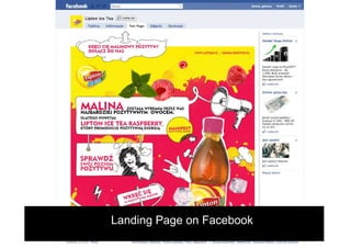 Landing Page on Facebook
 