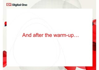 And after the warm-up…
 