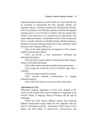 Comuterr Assisted Language Learning Theory to Practice 1st Edition ...