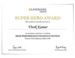 Landmark - Superhero Award