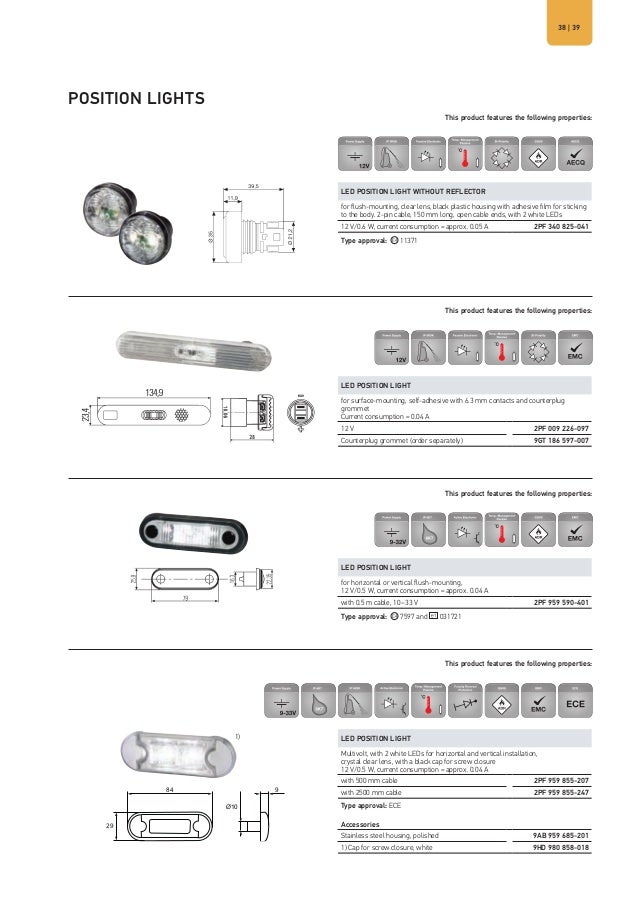 Fitting DE//LED 12V//24V HELLA 1LL 010 820-031 Headlight